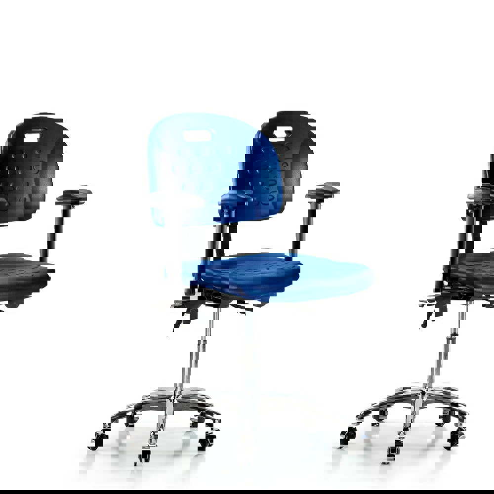 Task Chair: Polyurethane, Blue